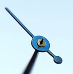 WB5-47: Vintage Blued Steel Sub Second Hand 5.5MM Pocket Watch Repair Part Nos. Fixed Price $9.95.