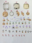 Omega Cal 565 Watch Movement Parts Balance Fork Wheel Spring Bridge Escapement 4. Fixed Price $65.00.