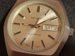 Watch W. Vintage Esa 9183 7 Jewel Swiss Quartz Movement! All Ss, Heavy Case. Fixed Price $68.00.