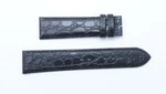 Longines L682122618 Black Leather Watch Bands Lizard Pattern 20-18. Fixed Price $39.00.