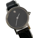 Movado Zenith Museum Black Dial Women Quartz Watch Cal 31.5. Fixed Price $179.00.
