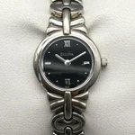 Bulova Womens Watch 21MM Black Dial Silver Tone Bracelet New Battery 7.75". Fixed Price $69.99.