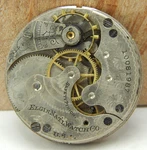 Antique 1904 Elgin 206 6S 7J Hunting Pocket Watch Movement With Dial Hands. Fixed Price $39.00.