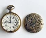 Alsta Pocket Watch 17 Jewels Incabloc Swiss Made Ornate Floral Decorative Read. Fixed Price $59.95.