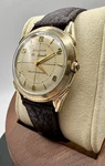 1957 Bulova 23 Jewels Automatic Stainless Steel Wristwatch Gold Tone Band 34MM. Fixed Price $250.00.
