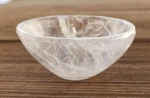 Clear Quartz Bowl Crystal Hand Carved Gemstone Healing 3 Inches. Fixed Price $31.99.
