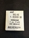 Bestfit Set Bridge For H. Becker Caliber 80 - New. Fixed Price $6.00.