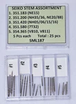 25X Common Seiko Stems Kit Set Hattori Repairs Parts Watchmaker Assortment. Fixed Price $61.18.