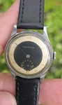 Rare 1944 Longines Tuxedo Bullseye Dial Manual Wind Men's Vintage 30MM Watch. Fixed Price $899.00.