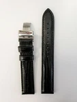 Original Hamilton Men's Ventura 17MM Black Leather Watch Band Strap # H600244101. Fixed Price $118.00.