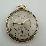 1933 Elgin Pocket Watch Grade 495 12S 17-JEWELS 10K Gold Filled Case Working. Fixed Price $195.00.