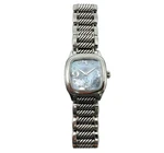 David Yurman Stainless Steel Thoroughbred Diamond Dial Mop Watch Retail $2400. Fixed Price $689.99.