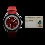 Omega Speedmaster Schumacher Red Racing Dial 39MM Ref. 3810.61.41. Fixed Price $2895.00.