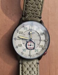 42MM AVI-8 Hawker Typhoon Automatic Dark Khaki Dial Men's Watch AV-4119-04. Fixed Price $168.97.