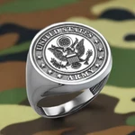 Sterling Silver U.s. Army Signet Ring Military Statement For. Fixed Price $92.39.