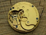 Antique Pocket Watch Movement Elgin Grade 95 6S 7J Hunting Dial Gilt. Fixed Price $29.16.