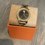 Movado Museum Quartz Black Dial Gold-tone Stainless Steel Bracelet Watch. Fixed Price $175.50.