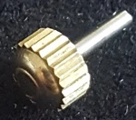Omega Water Resistant Crown, Gold Colour, Part Number 43224. Fixed Price $39.88.