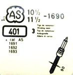 As 1690 Winding Stem Watch Part # 401/522 (3-PACK) *see Interchange List*. Fixed Price $15.95.