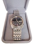 1970'S Bulova Accutron Works Stainless Steel Day Date Watch Ref #1-869182. Fixed Price $495.00.