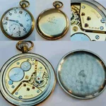 Wwii British Military Issue Gilt Omega Gstp Pocket Watch 38.5L (D.1944). Fixed Price $935.19.