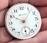 Hampden Diadem Antique Fancy Dial Pocket Watch Movement Usa 27MM Parts Repair. Fixed Price $125.00.