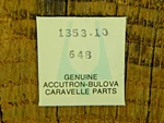 Genuine Accutron-bulova 1353.10 Key Bolt 648 Watch Part New Old Stock. Fixed Price $29.99.