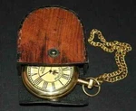 Antique Brass Pocket Watch Victoria 1875 Vintage With Leather Box Occasion Gift. Fixed Price $28.10.