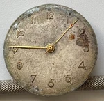 Vintage Enicar Watch Movement Dial Hands Red Tip Repair 30.8MM Parts. Fixed Price $26.99.