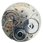 Antique 18S Waltham Diamond Cap 21J Railroad Pocket Watch Movement Vanguard. Fixed Price $146.90.