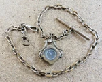 Antique Victorian Gold Filled Pocket Watch Chain Compass Fob Clips T-bar #250. Fixed Price $150.00.