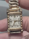 Vintage Bulova Mens Wrist Watch Rectangular / 10K Rgp Manual Wind 15 Jewel. Fixed Price $199.95.