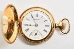 1898 Hamden 7 Jewel Hunting Pocket WATCH#WATCH286. Fixed Price $402.00.