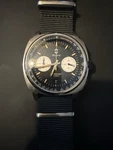 Helgray Superfast Vintage Silver 45 Mm Miyota 6S21 Chronograph Watch. Fixed Price $135.00.