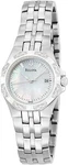 Bulova 96R126 24 Diamond Silver Tone White Mother Of Pearl Dial Womens Watch. Fixed Price $150.00.