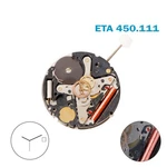 Eta 450.111 Watch Movement Swiss Made, White Date Disk 3, Hands. Fixed Price $16.50.