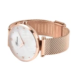 Diamond Accent, Miyota Japanese Movement, Ion Rose Gold Plated Genoa Watch. Fixed Price $21.00.