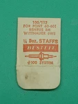 Font 60-601, Benrus Bm, Wittnauer 6W8, Balance Staff Bestfit 100/112 Watch Part. Fixed Price $14.99.