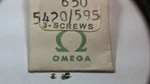 Vintage Original Omega Screws, 650 595 (5420) X 3 Watch Part. Fixed Price $55.00.
