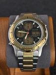 Elgin FJC05 005 Analog Digital Chronograph Gold Silver Tone Men's Watch Working. Fixed Price $59.96.
