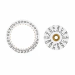 Day Date Calendar Disc For Tudor Movement Eta 2836-2 2846 2878 White. Fixed Price $24.95.