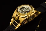 Invicta Bolt Zeus 56MM Swiss Ronda 8040N Gold Black Chronograph Watch Men. Fixed Price $499.99.