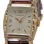 Benrus 17J CAL.DN21 10KGP/SS 27MM Silver Sunbeam Manual Leather Ladies Watch. Fixed Price $800.00.