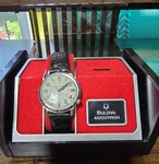 Vintage 1970 Bulova Accutron (N0) Tuning Fork Movement Original Case & Strap. Fixed Price $599.00.