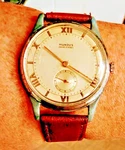 Gents 1940S Swiss Art Deco Mundus 15J Fhf 186 Watch Serviced Jumbo. Fixed Price $201.47.