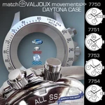 Watch Case Daytona,tachymeter, Eta Valjoux 7750,7751, 7753,7754 St-steel, 38MM. Fixed Price $159.00.
