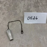 Antique 1920S Watch Fob, Silver, 7 In, Never Engraved, Coffin-shaped. Fixed Price $20.00.
