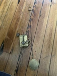 Antique American 8 Day Weight Banjo Clock Movement, Pendulum Hands. Fixed Price $225.00.