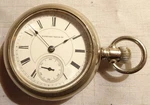 Hampden Pocket Watch 18S 11J 1887 Antique Model 2 Heavy Nickel Case. Fixed Price $155.99.