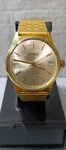 Benrus Vintage Men's Watch Automatic 17 J. Cal. Puw 1661S Gold Tone 33 Mm. Fixed Price $240.00.